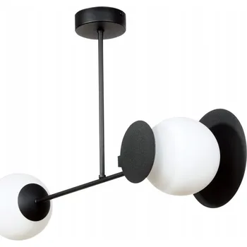 Półplafon Lis Poland 60 x 60 cm černý