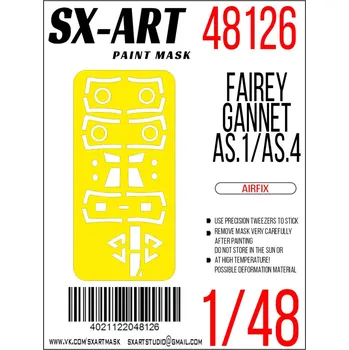 Plastikový model SX-ART 1/48 Paint mask Fairey Gannet AS.1/AS.4 (AIRF)