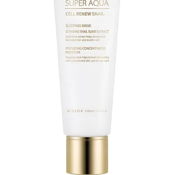 Kosmetika Regenerační noční maska s extraktem ze šnečího mucinu - Missha Super Aqua Cell renew snail sleeping mask