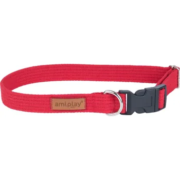 Obojek pro psa Obojek pro psy nastavitelný COTTONE červená velikost S, M, L, XL Rozměr: S - 20-35x1,5 cm