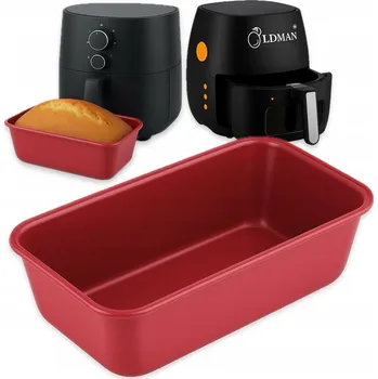 Forma na pečení ORGANIZÉR forma na biskupský chlebíček FRITÉZY AIR FRYER FORMA 25x15x7 cm ocelová KERAMICKÁ