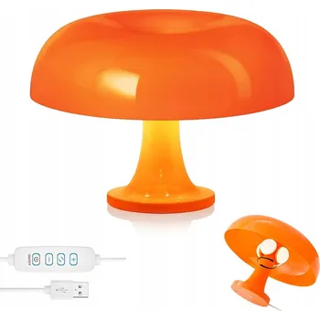 Lampička Retro Stolní LED Lampa Houba, 3 Barvy Světla