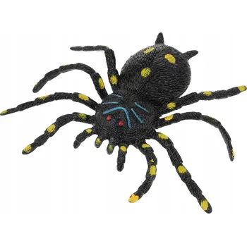 PAVOUK SKLÍPKAN S HRÁŠKEM GUMOVÝ ŽLUTÉ SKVRNY 20 CM