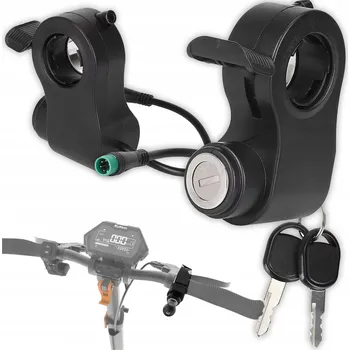 Příslušenství pro čtečku elektronické knihy Černá plynová rukojeť KuKirin s klíčkem zapalování pro G2 PRO/G3 PRO