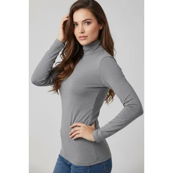 TopMode Dámský bavlněný rolák s dlouhým rukávem 709110
