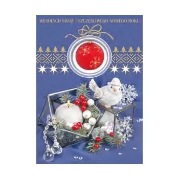 Obraz Vánoční přání s obálkou, obsahuje text, 12 x 16,5 cm