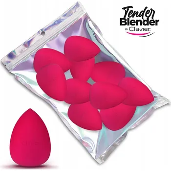 Kosmetický štětec Clavier Sada houbiček na make-up Blender Sponge Růžové Vajíčko 10 ks