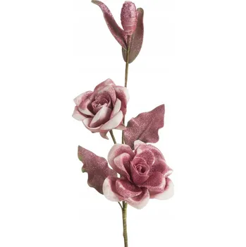 umělá květina Umělá květina dekorativní růžová 83 cm Eurofirany