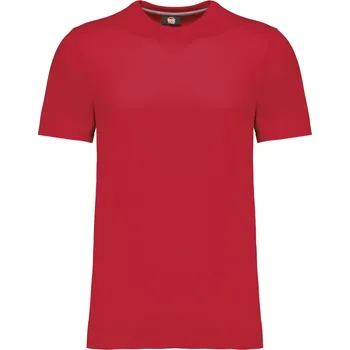 Pánské tričko WK. Designed to Work Pánské pracovní tričko s antibakteriální úpravou WK306 Barva: Červená, Velikost: XXL