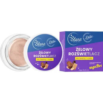 Přípravek na tvář Jednotlivý rozjasňovač v krému Stars from the stars, růžový