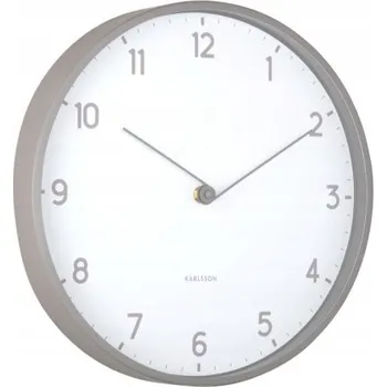 Hodiny Šedé nástěnné hodiny do jídelny, ložnice SENCILLEZ