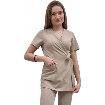 Zavinovací sako, béžová tunika basic premium vel. XS