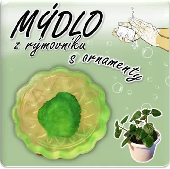 Mýdlo z rýmovníku s ornamenty Dekorace: S lístkem rýmovníku, Sada více kusů: 6 kusů