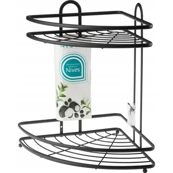 Knihovna Koupelnová polička Galicja Nives 23x33 cm černá