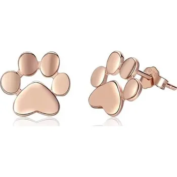 Náušnice Prosperk Náušnice stříbrné pecičky tlapky Barva: Zlatá