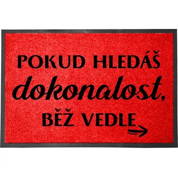 Rohožka Vstupní rohožka červená | Dárek Vtipná dekorativní dokonalost