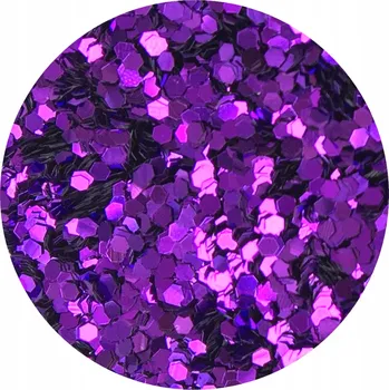 BROKÁT NA NEHTY V TVARU VČELÍCH PLÁSTVÍ V SKLENIČCE HOLOGRAMOVÝ EFEKT MOŘSKÉ PANNY 11 5 ML