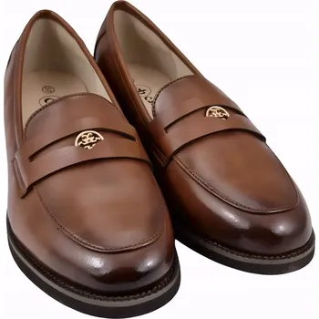 Dámské mokasíny Dámské kožené mokasíny CAMBELL19301 černé, velikost vel.