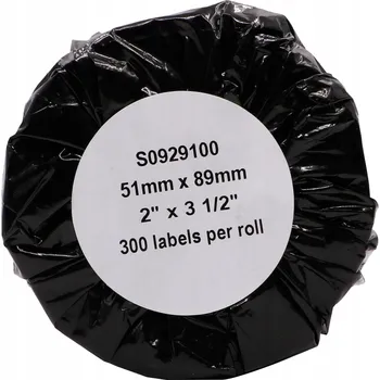 Samolepící etiketa Štítky 51x89 S0929100 pro DYMO, bez lepidla, 89x51 mm samolepky etikety