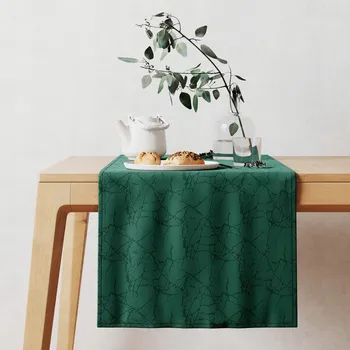 Obraz Běžec na stůl odstíny zelené 120 x 40 cm