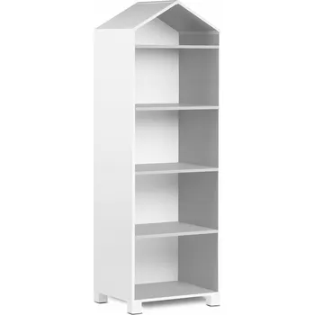 regál DĚTSKÝ REGÁL POHÁDKOVÝ DOMEČEK ŠEDÝ KOLEKCE MIRUM KONSIMO