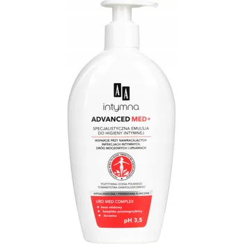 Intimní hygienický prostředek AA Intimní Advanced Med+ specializovaná emulze pro intimní hygienu pH 3,5