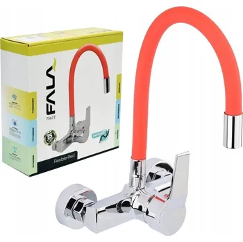 Vodovodní baterie Kuchyňská baterie nástěnná Fala Flexible červená