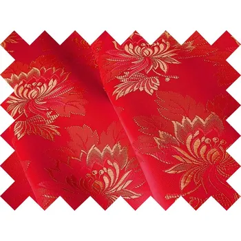 HEDVA ČESKÝ BROKÁT Vzorek brokátu Ondrin MALÝ KVĚT červená | 623