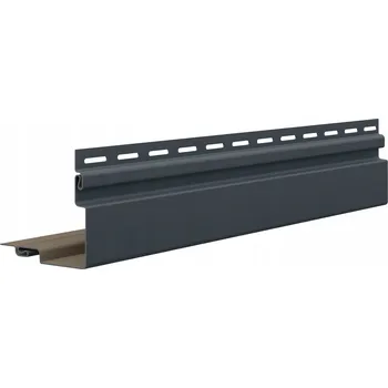 Obklad Fasádní obkladová deska PVC šedá antracit 305 x 7,6 x 12 mm