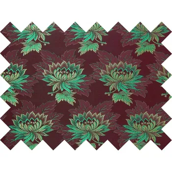 HEDVA ČESKÝ BROKÁT Vzorek brokátu Ondrin MALÝ KVĚT vínová | 973