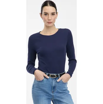 Dámské tričko Tmavě modré dámské tričko s dlouhým rukávem ORSAY - Dámské Orsay modrá | světle modrá 3426108