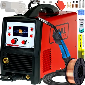 Svářečka INVERTOROVÁ SVÁŘEČKA IDEAL MIG 215 LCD MMA TIG 200A IGBT FLUX 230V