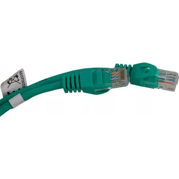 Síťový kabel SÍŤOVÝ KABEL PATCH CORD UTP RJ45 KAT. 5E ZELENÝ CCA 2,0 m 5P31