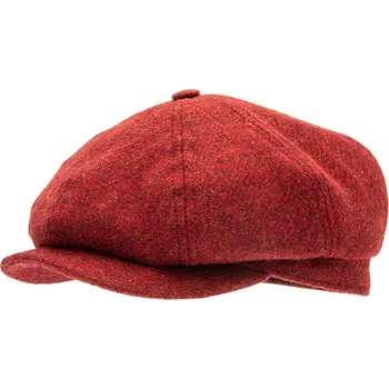 Čepice CTH Ericsson of Sweden Vlněná bekovka 8-panel od CTH Ericson - Alan Moon Shetland Red - Peaky Blinders Original Velikost: 56 cm