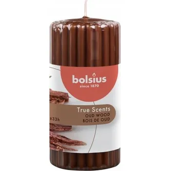 Svíčka Parafínová vonná svíčka Agarové dřevo Bolsius 1 ks