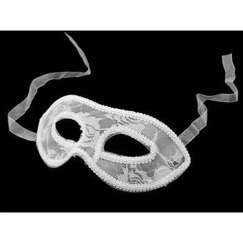 Karnevalová maska Karnevalová maska - škraboška, malé, 1 bílá
