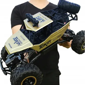 RC model auta Velké terénní auto na dálkové ovládání RC Rock Crawler 1:12 Stříbrné