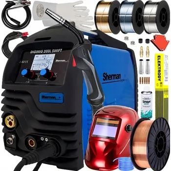 Svářečka Svářečka SHERMAN DIGIMIG 203L SWIFT 230V 200A MIG MAG Synergie MMA TIG Lift