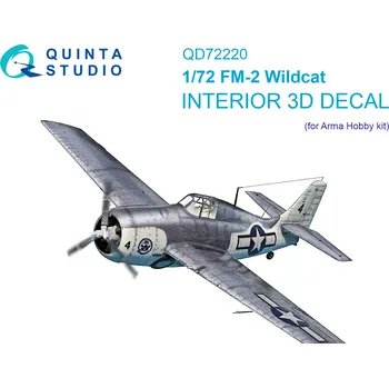 Plastikový model Quinta studio 1/72 FM-2 Wildcat 3D-Print&col.Interior (ARMA)