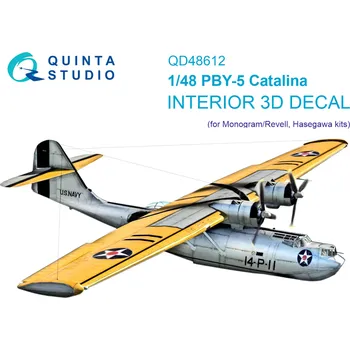 Plastikový model Quinta studio 1/48 PBY-5 Catalina 3D-Print&col.Inter. (REV/MONO)