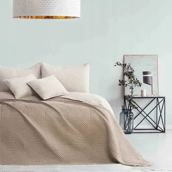 Prostěradlo Přehoz AmeliaHome polyester 170 cm x 210 cm béžový