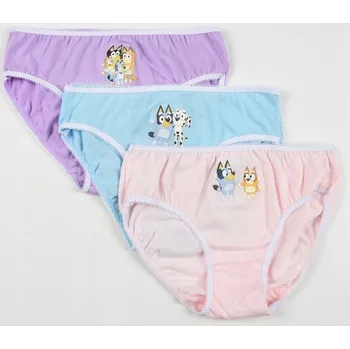 Dámské oblečení Sada bavlněných kalhotek pro dívku Bluey. Velikost 104 cm.