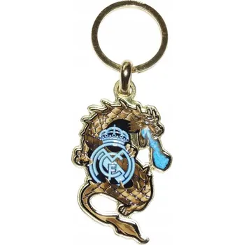 KOVOVÝ PŘÍVĚŠEK NA KLÍČE REAL MADRID PŘÍVĚSEK PŘÍVĚSEK NA KLÍČE DRAK S ERBETEM