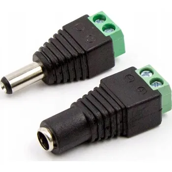 Zabezpečení domácnosti DC napájecí konektor samec Solectro 2.1/5.5mm