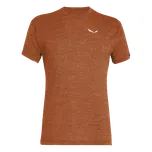 Salewa PUEZ Melange Dry M S/S TEE Bombay brown melange M