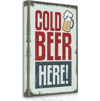 Obraz OBRAZ NA PLÁTNĚ NA ZEĎ Cerveza - Beer 50x70 cm
