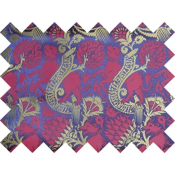 HEDVA ČESKÝ BROKÁT Vzorek brokátu 5x10cm 51323 PES A BODLÁK modrá | 23