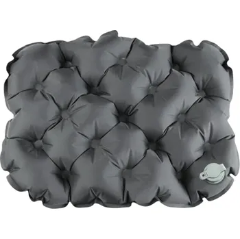 Venkovní ultralehký nafukovací podsedák 40 x 30 x 5 cm Cestovní skládací sedací podložka TPU nylon Camping Turistika Piknik 85 g šedá