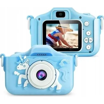 Digitální kompakt DĚTSKÝ DIGITÁLNÍ FOTOAPARÁT JEDNOROŽEC KAMERA HRY LCD EFEKTY XL