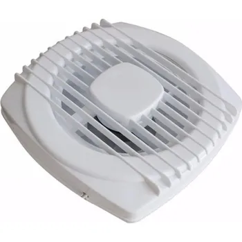Domácí ventilátor Tichý ventilátor 220V Silný odsávací ventilátor ABS plast Antikorozní rám a čepel 200x200x150 mm Okno Stěna Koupelna Toaleta Kuchyň EU zástrčka